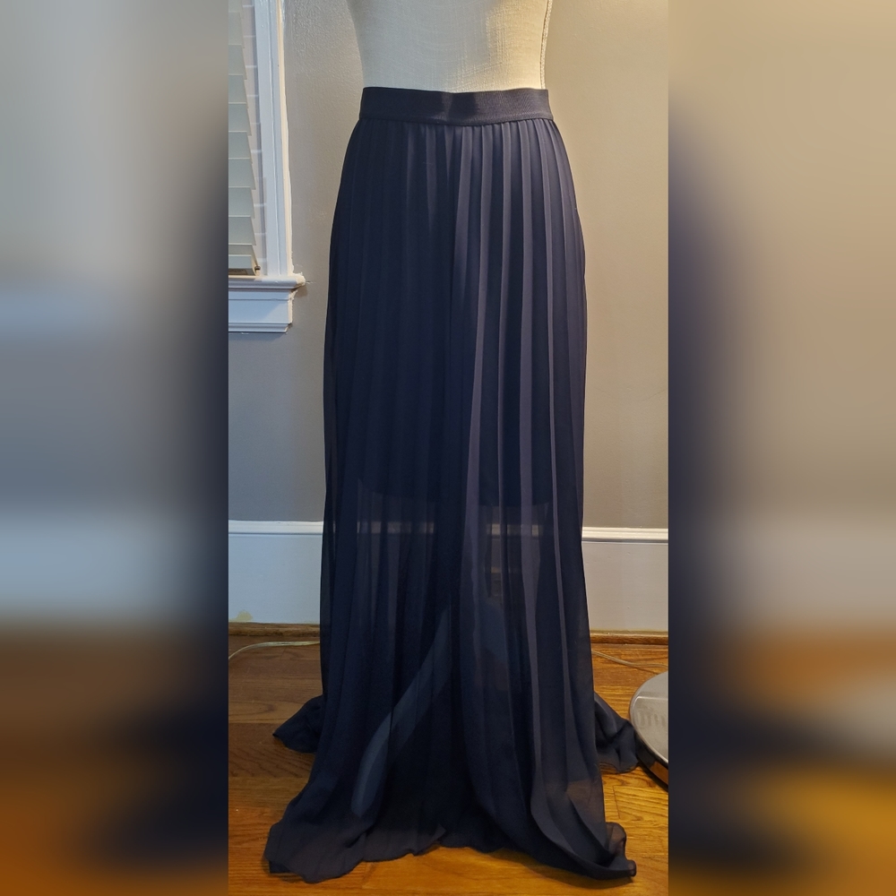 Ann Taylor pleated maxi skirt